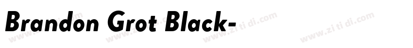 Brandon Grot Black字体转换